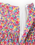 Bold Smocked Floral Dress Pink
