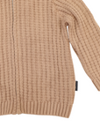 Lined Knit Jacket Chestnut