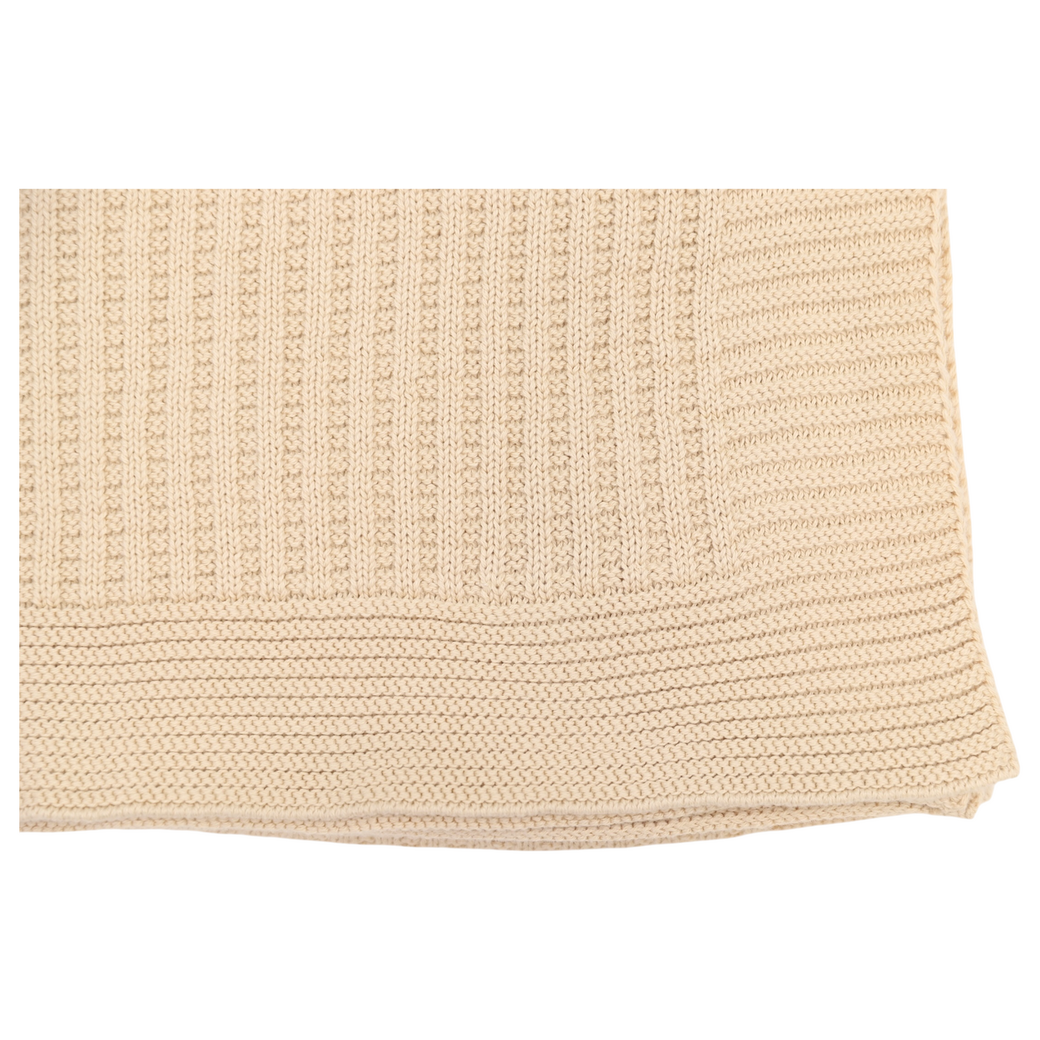 Beige Knit Blanket