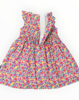 Bold Smocked Floral Dress Pink