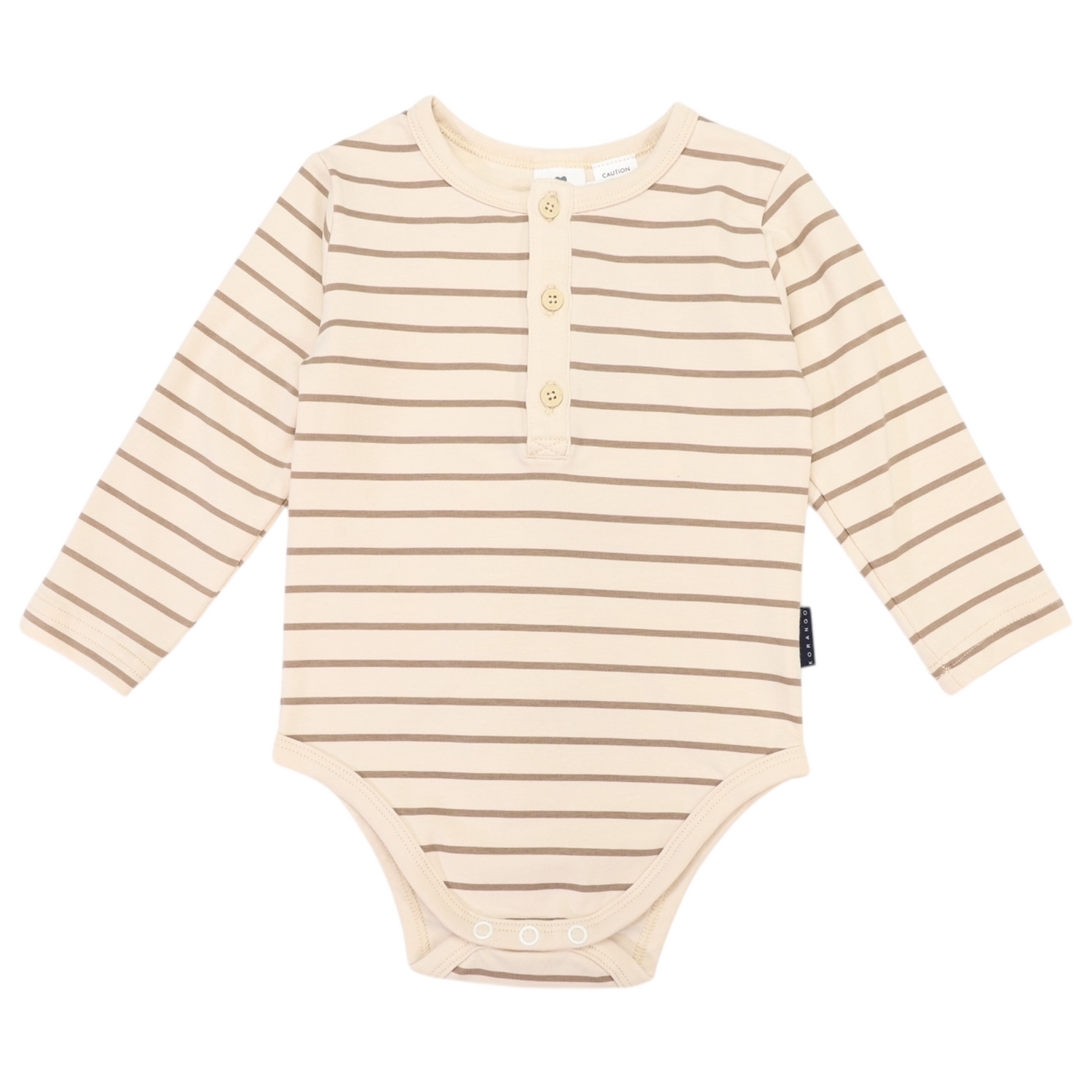 Striped Bodysuit Beige