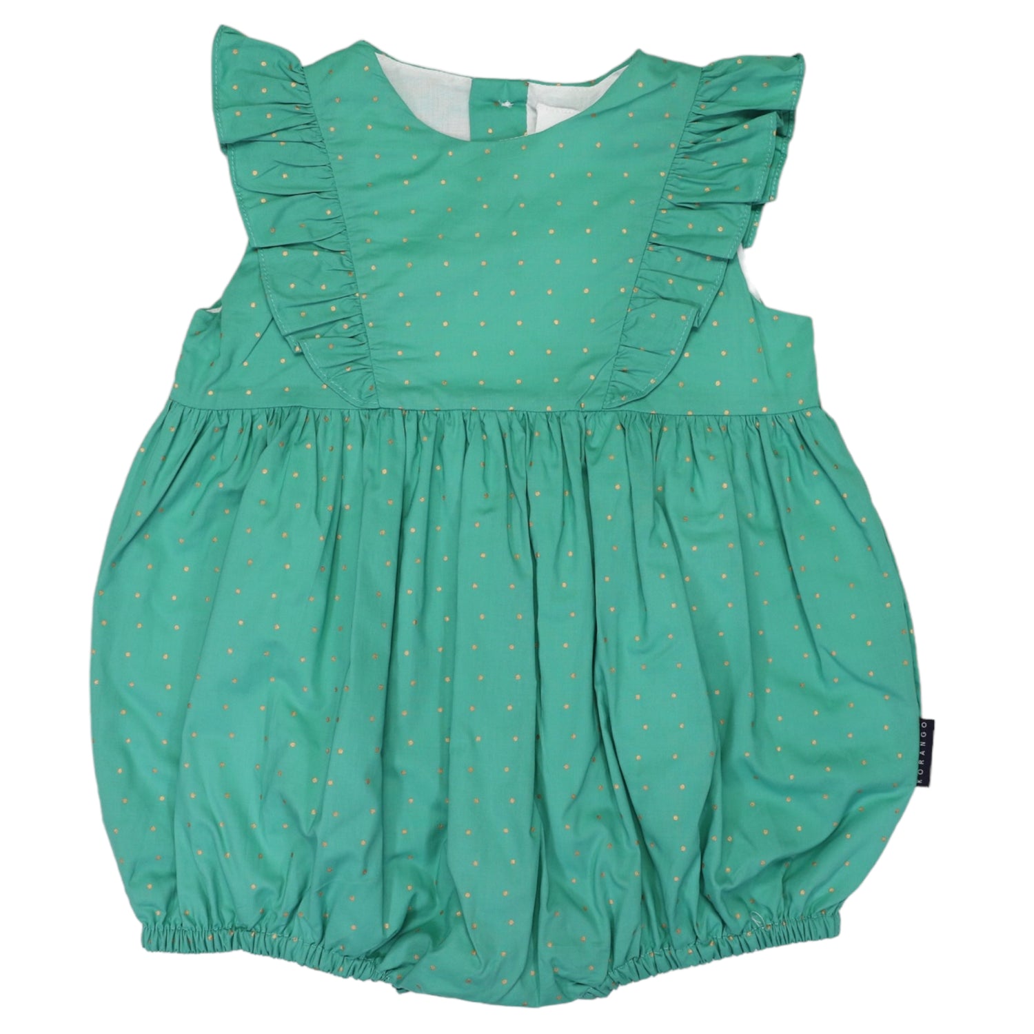 Gold Spot Frill Sunsuit Green
