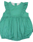 Gold Spot Frill Sunsuit Green
