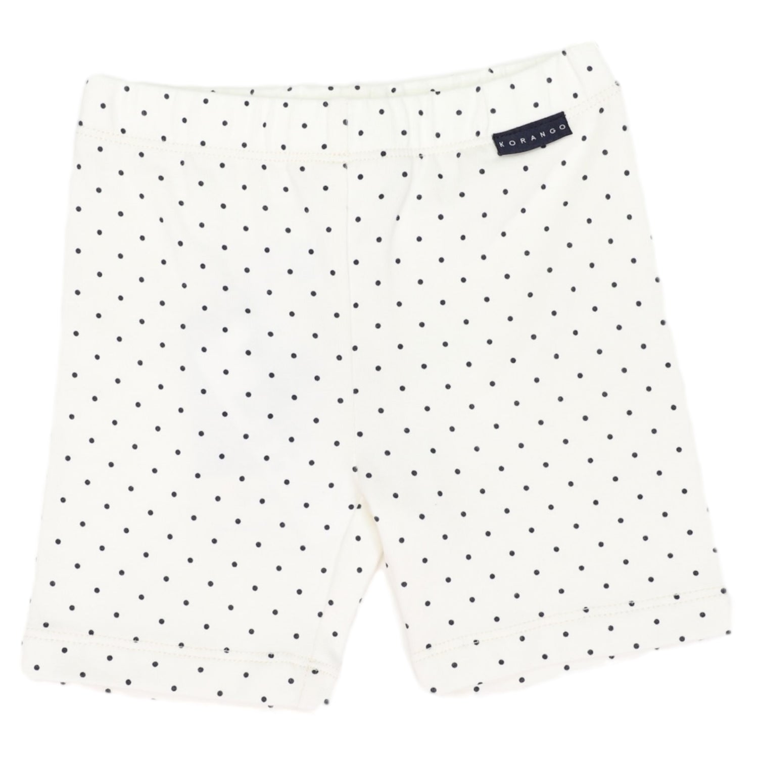 Stretch Cotton Spot Bike Short White
