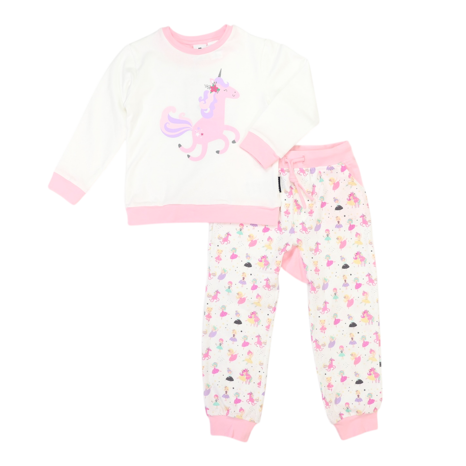 Dancing Unicorn Pyjamas  Cream