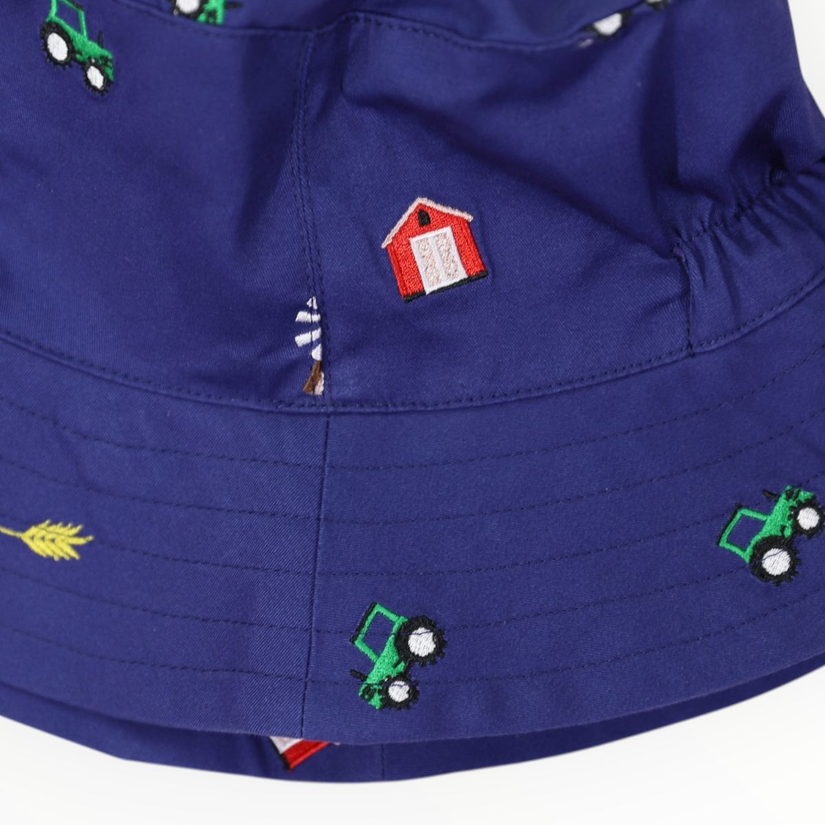 Emb. Sunhat Navy