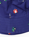 Emb. Sunhat Navy