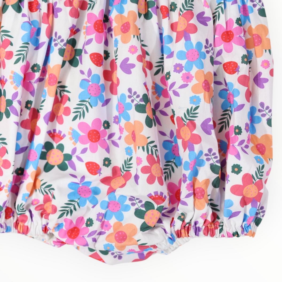 Smocked Bold Floral Sunsuit