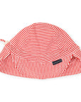 Cotton Legionnaires Sun Hat Red Stripe