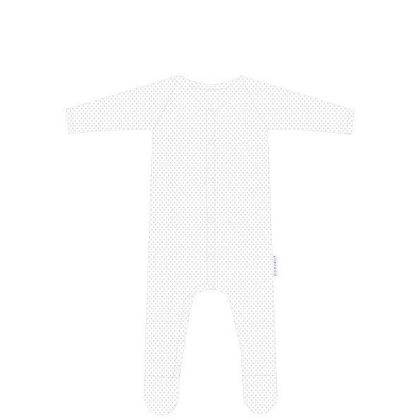 Organic Pointelle Romper White