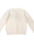 White Cotton Knit Cardigan