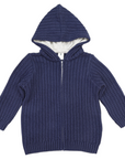 Lined Knit Jacket Navy