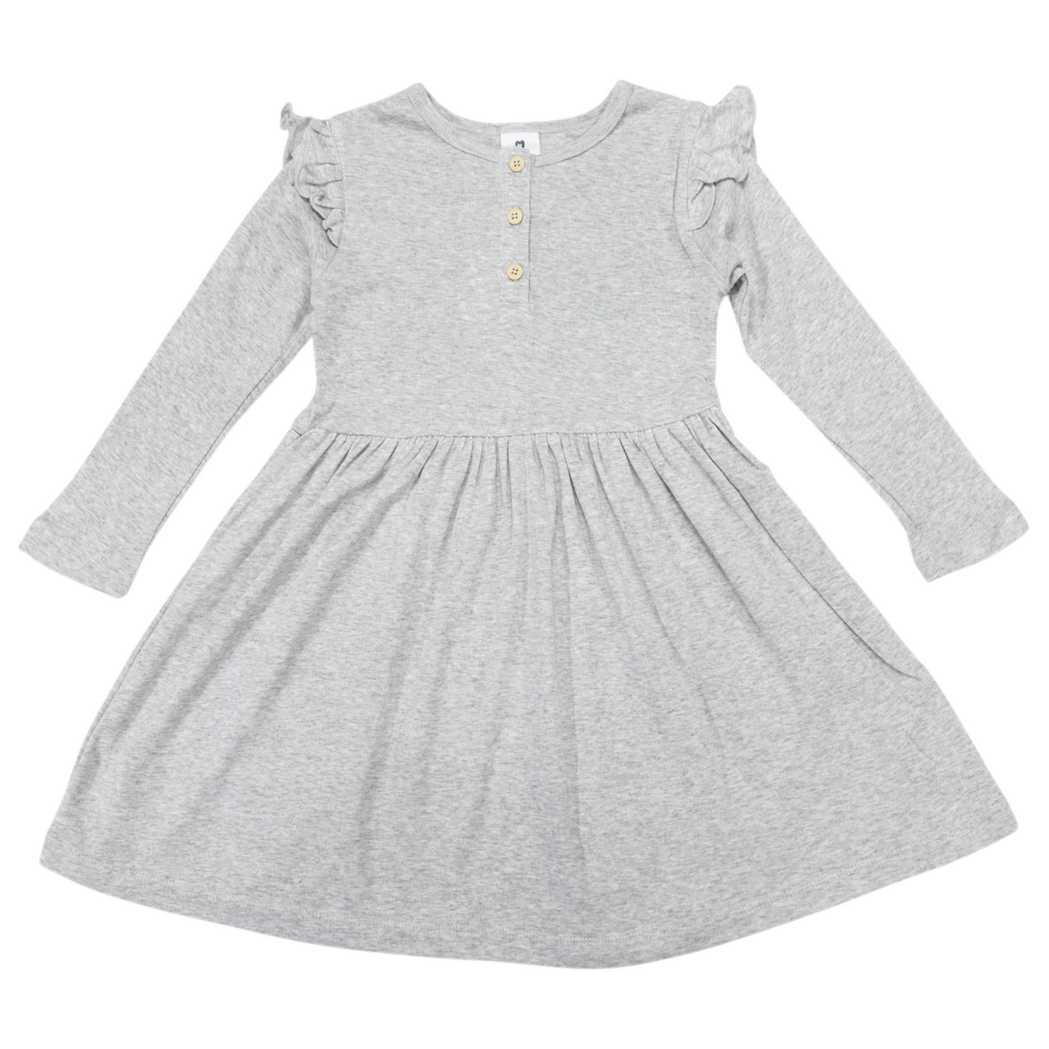 Cotton Modal Dress Grey Marle