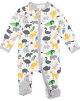Australian Animal Zip Onesie Grey