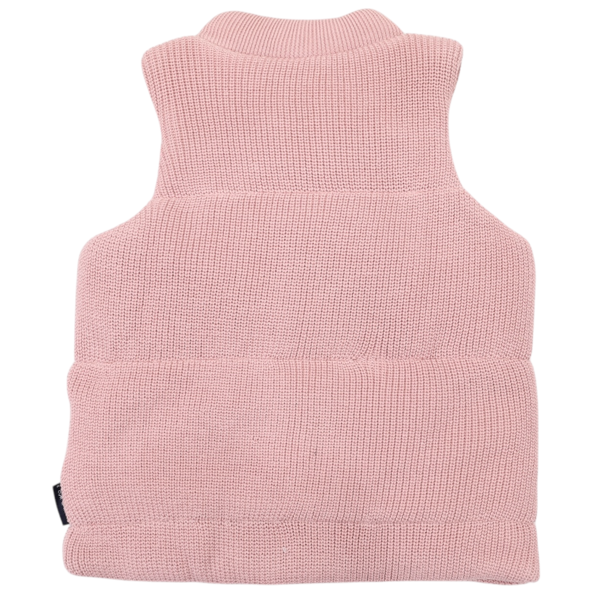 Lined Knit Vest Dusty Pink