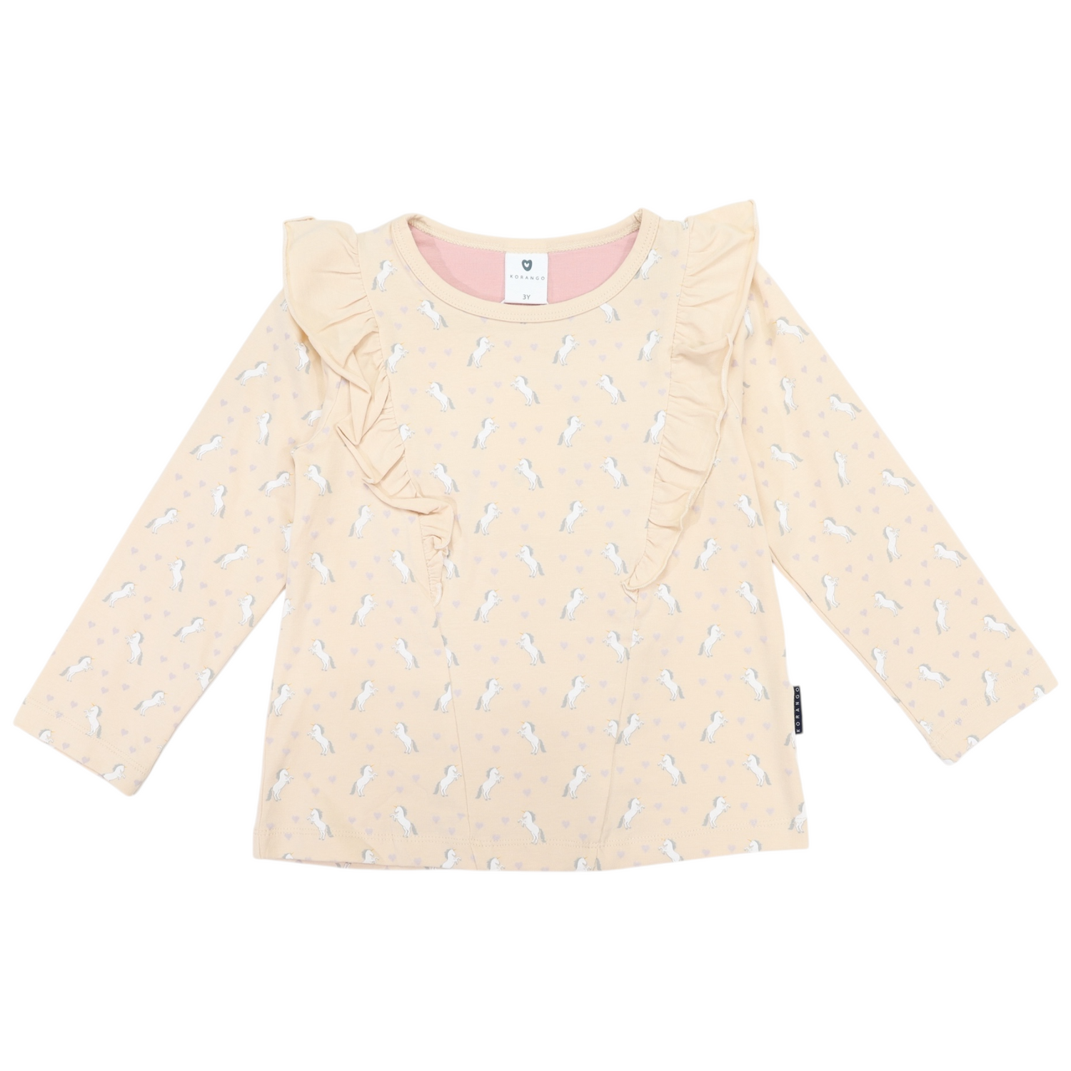 Frill Unicorn Top Ivory