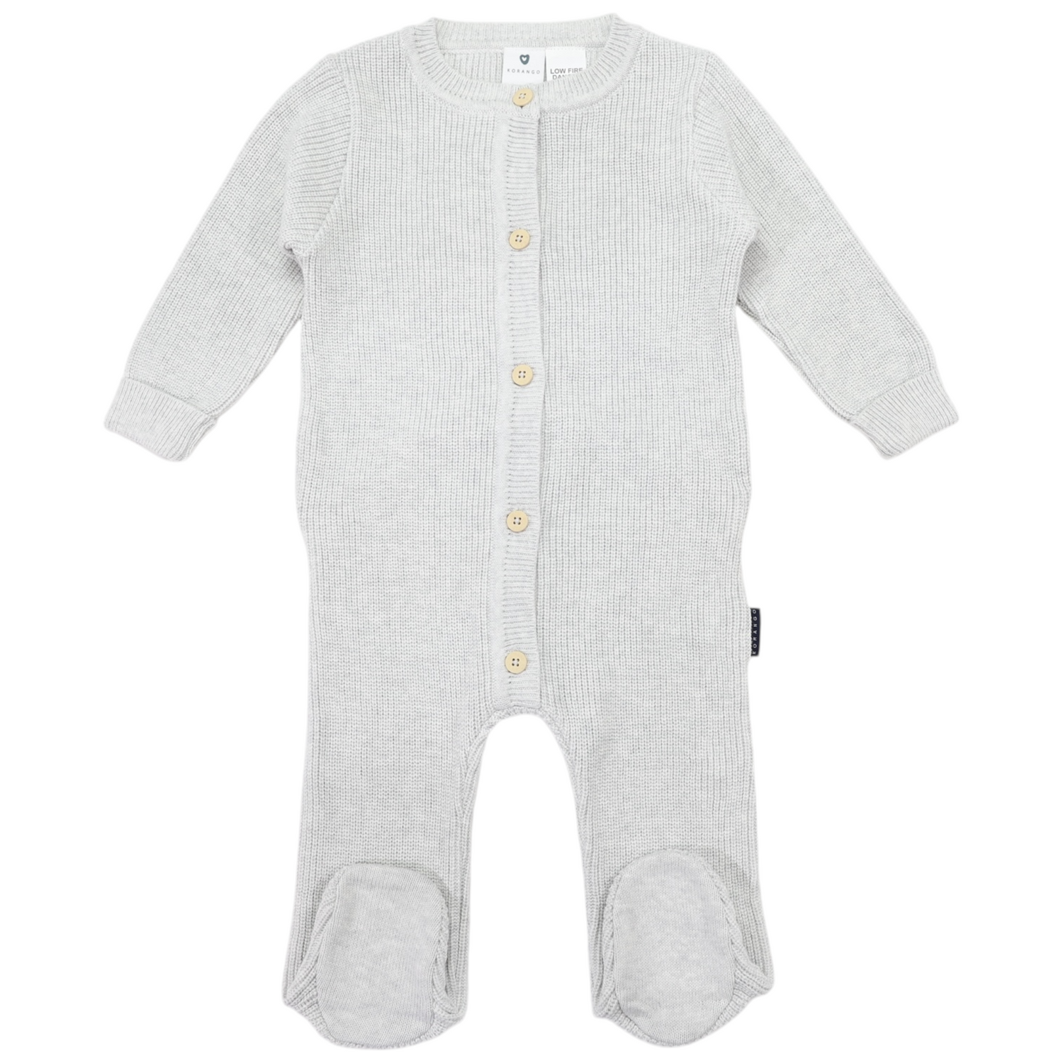 Plush Knit Romper Grey Marle