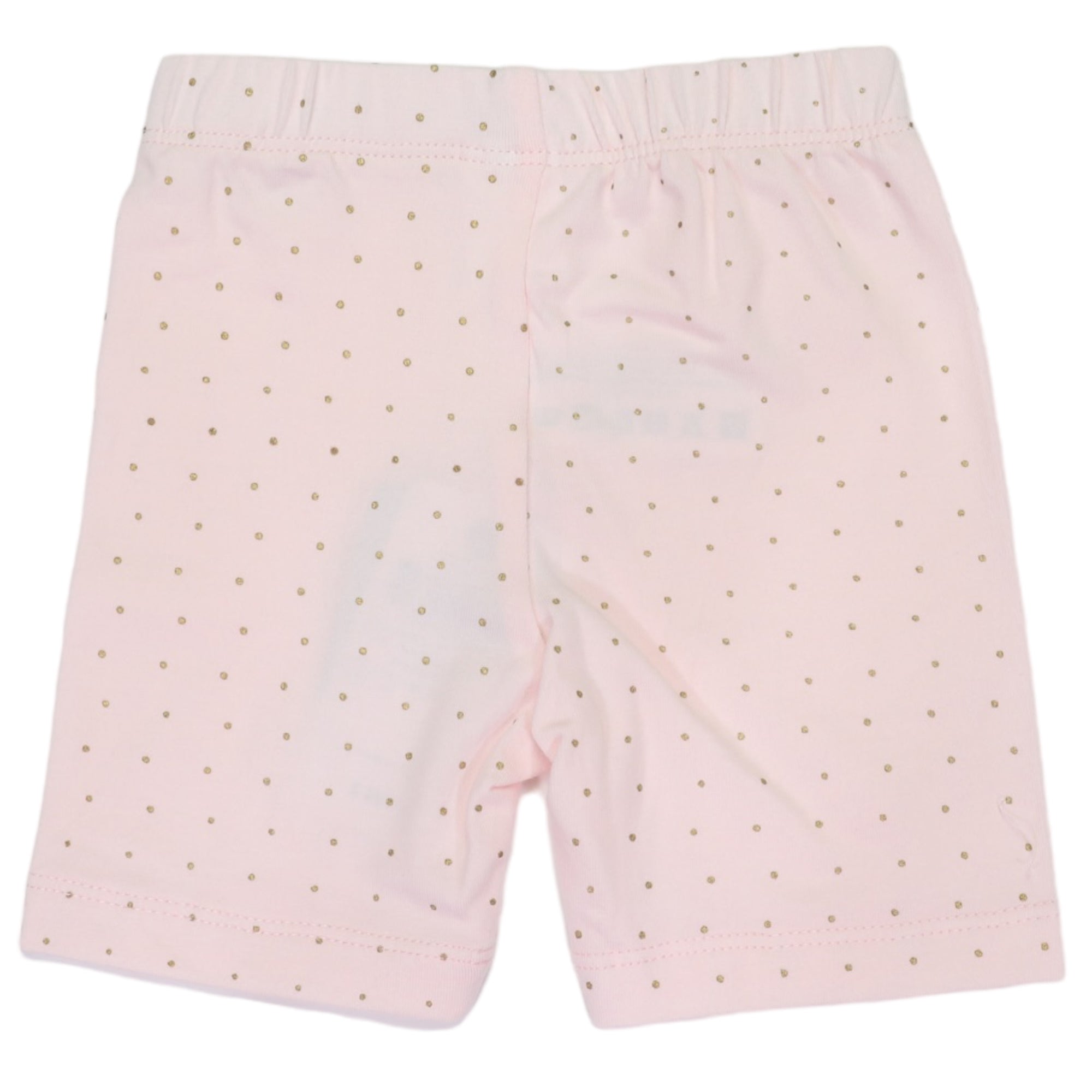 Gold Spot Cotton Bike Shorts Light Pink