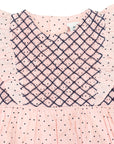 Smocked Poplin  Spot Sunsuit Pink