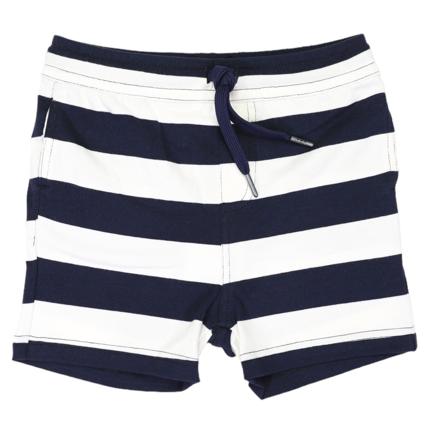 Striped Cotton Short Navy Stripe