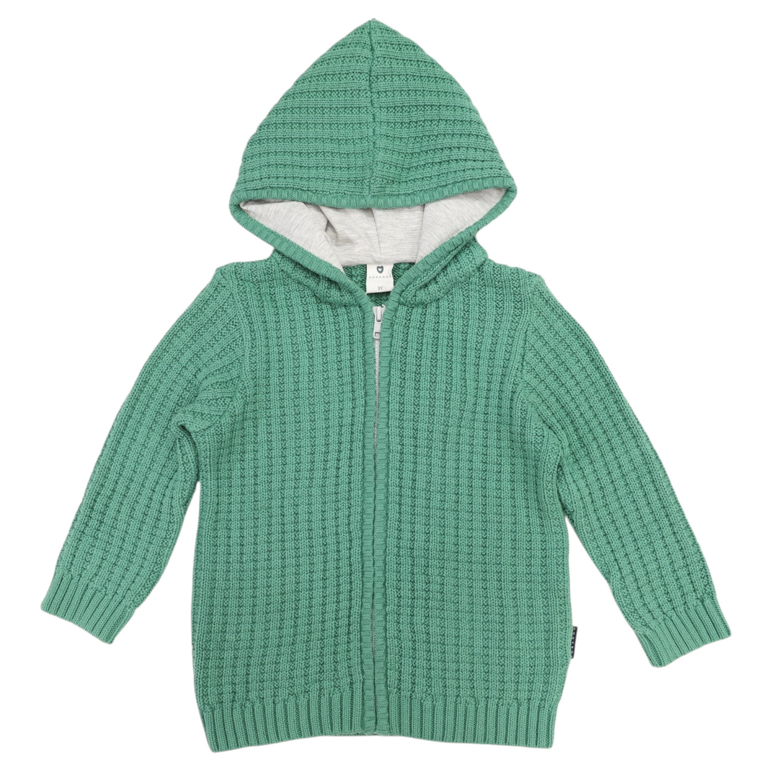 Lined Knit Jacket Green