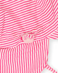 Cotton Legionnaires Sun Hat Hot Pink Stripe