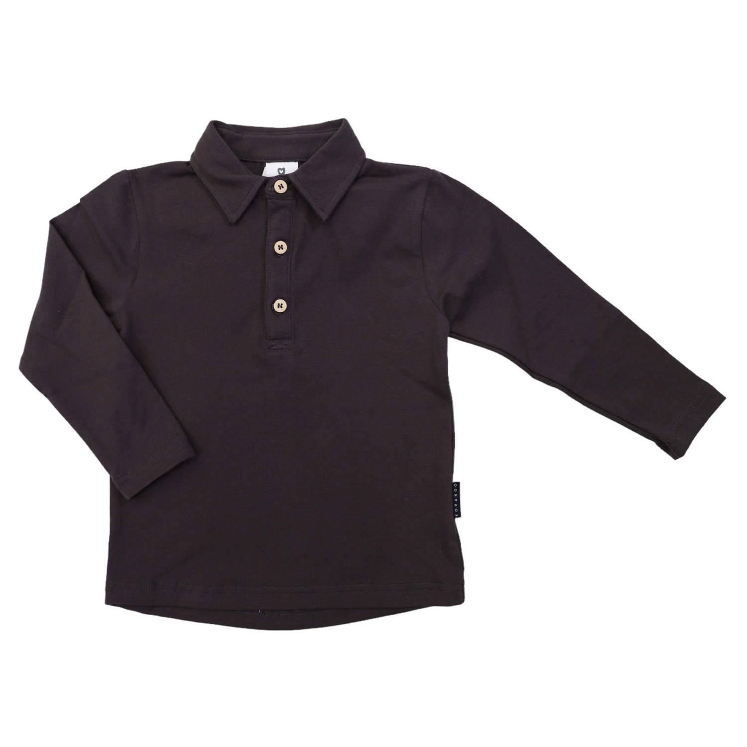 Classic Long Sleeve Rugby Top Charcoal