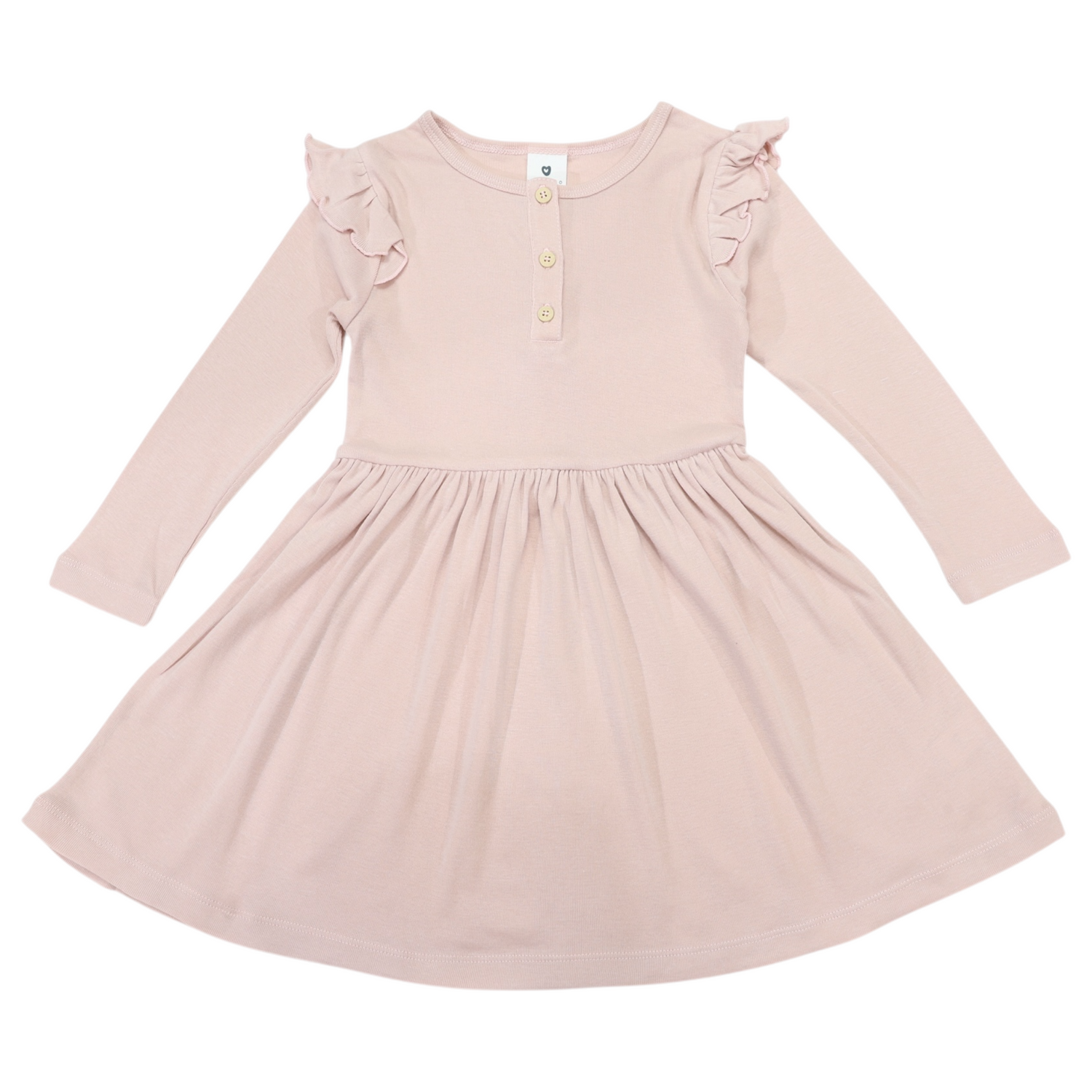 Cotton Modal Dress Dusty Pink