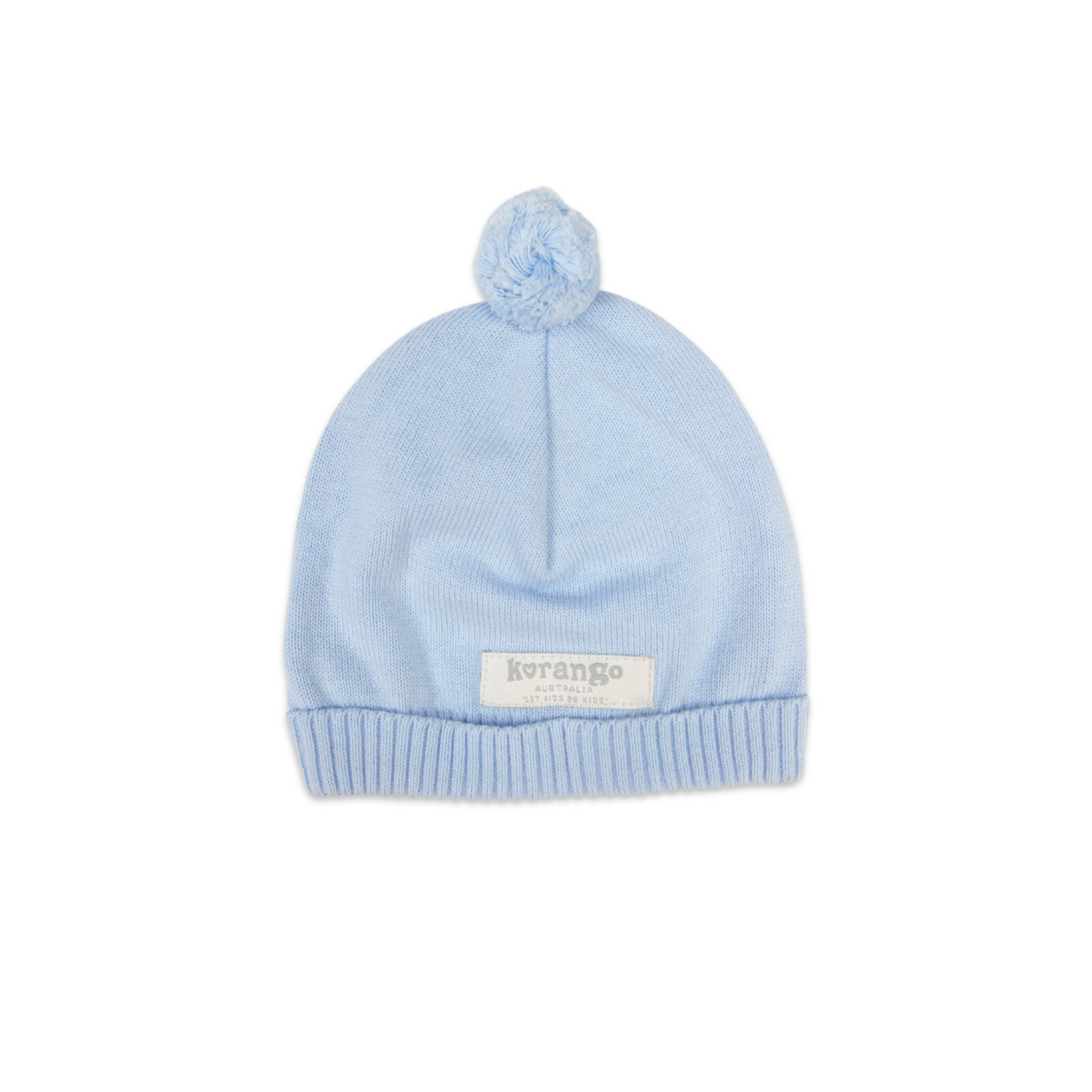 Classic Knit Beanie Baby Blue