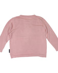 Unicorn Hand Embroidered Cardigan Dusty Pink