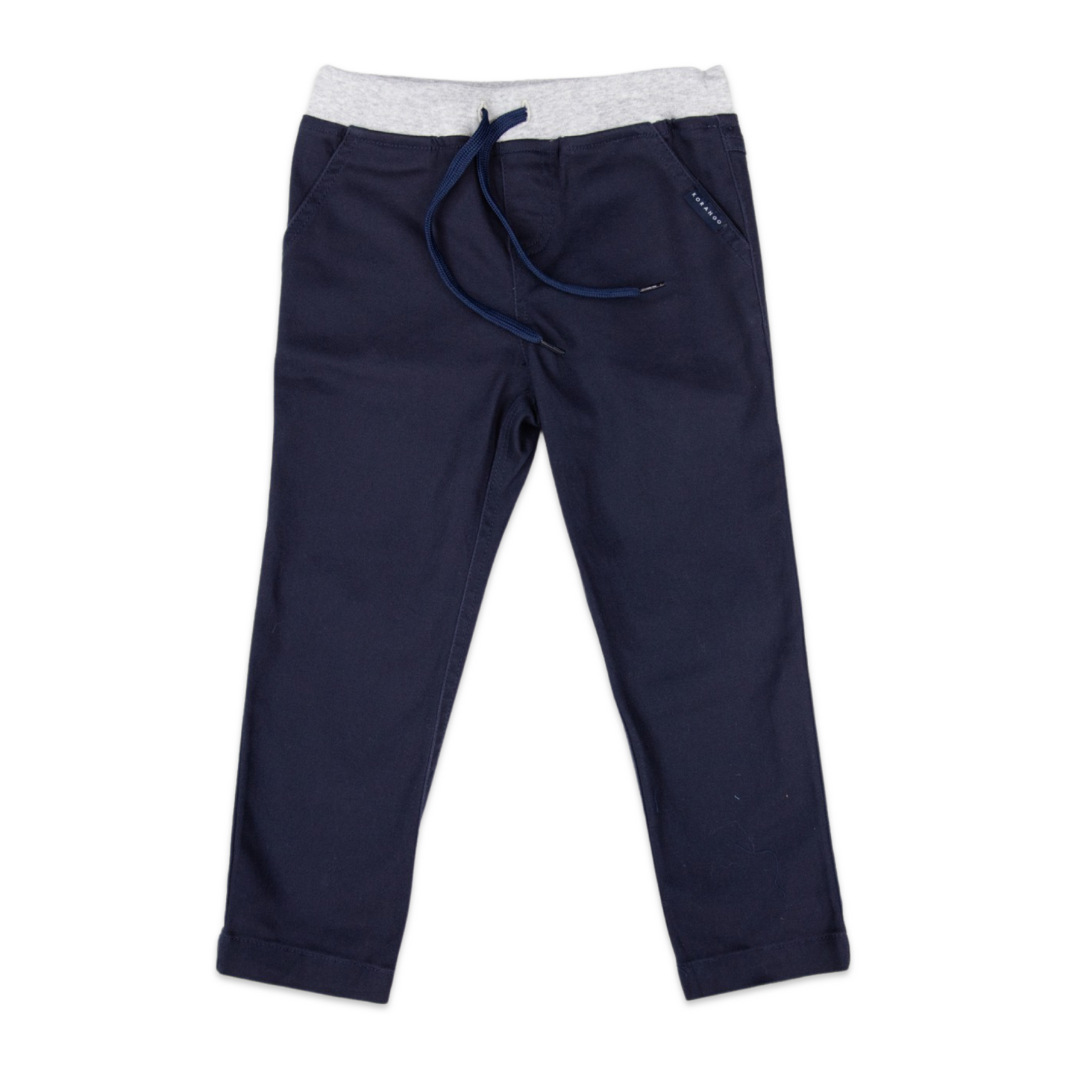 Stretch Twill Chino Navy with Drawstring