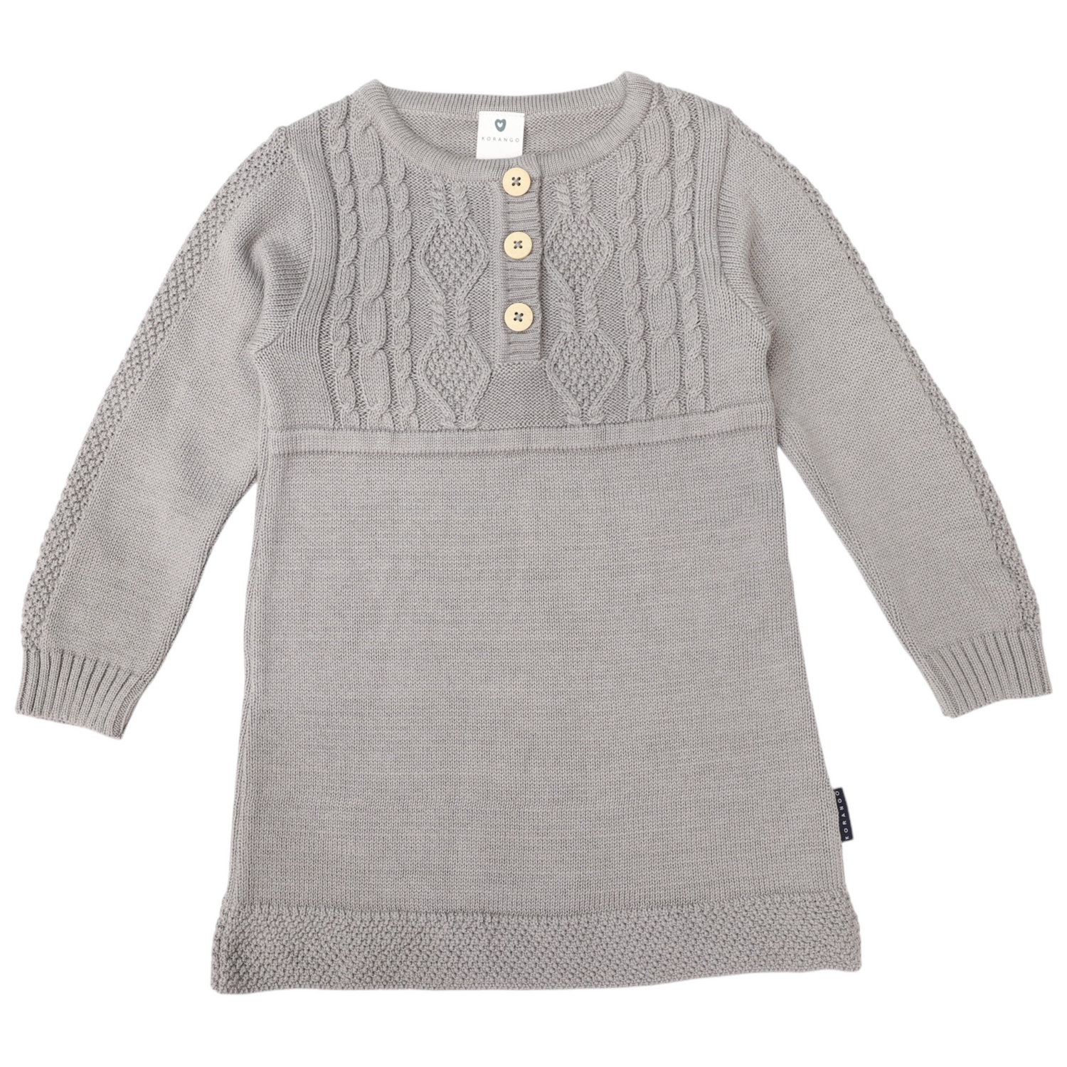 Cable Knit Dress Moon Mist