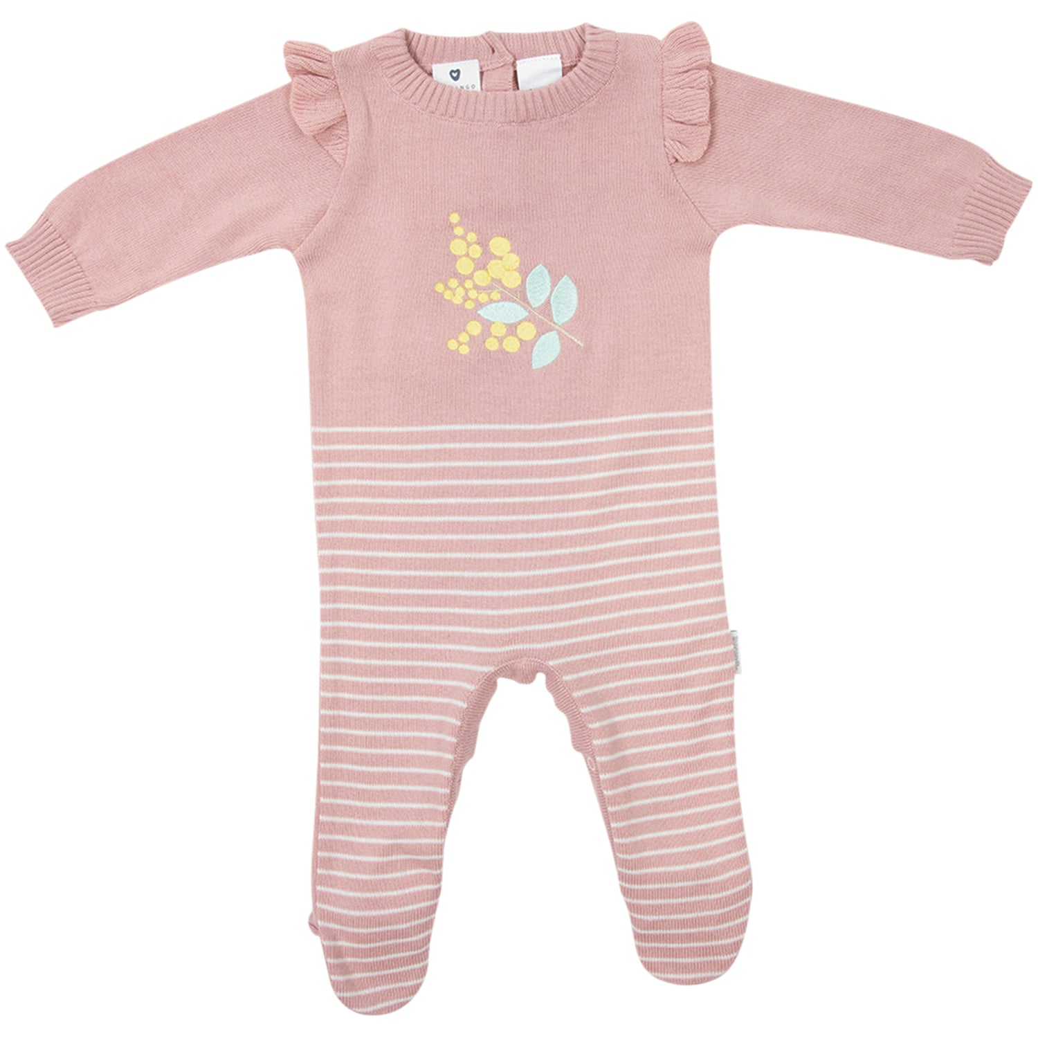 Wattle Knit Romper Pink