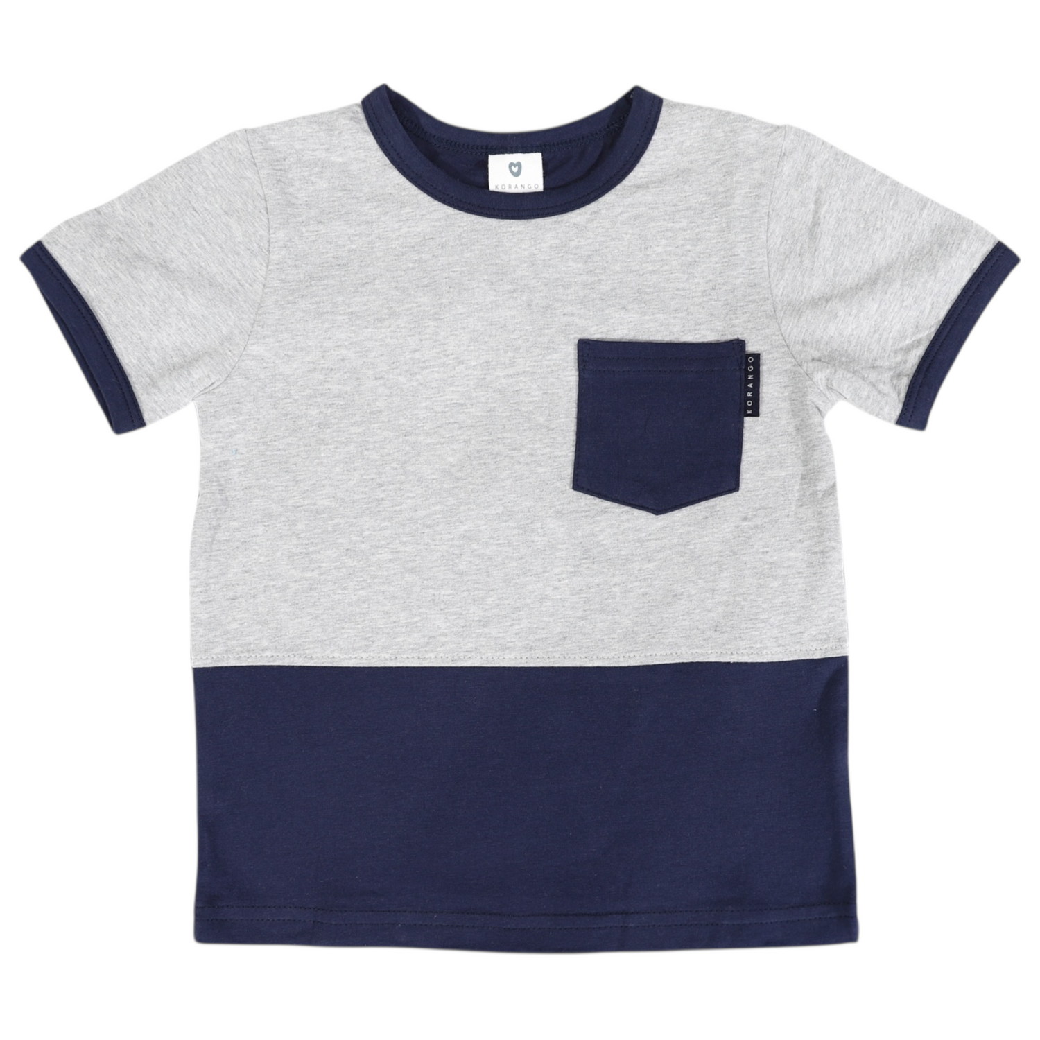 Colour Block Tee Navy