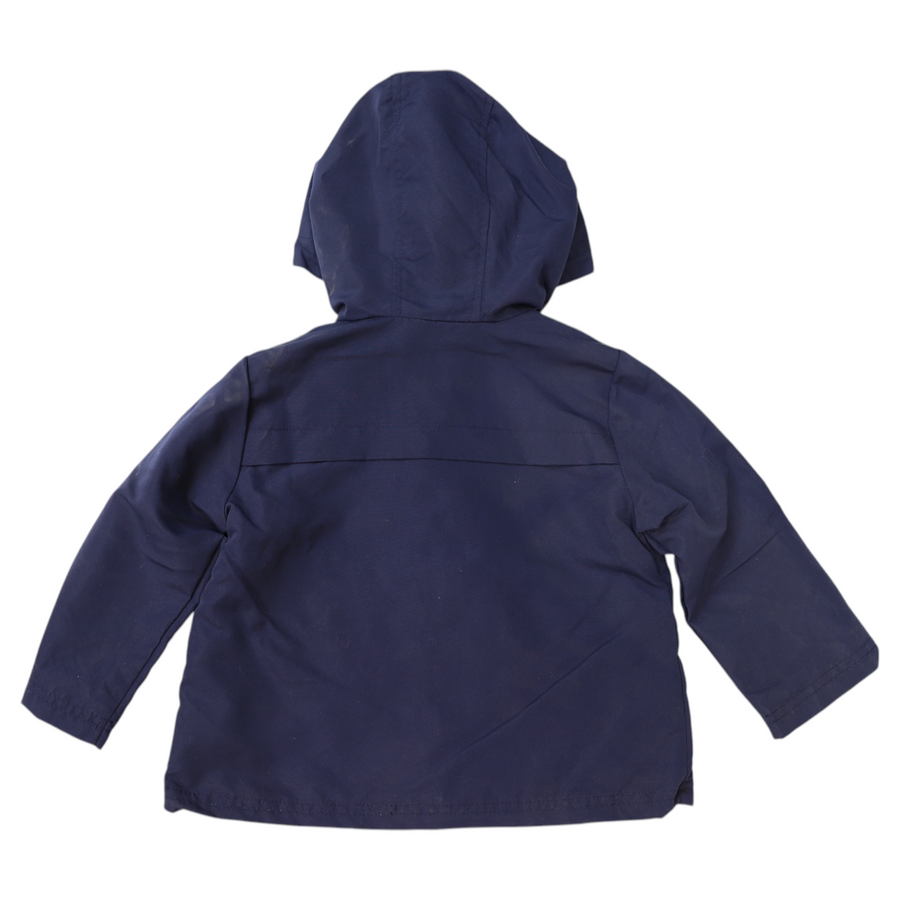 Microfibre Raincoat Cotton Lined Navy