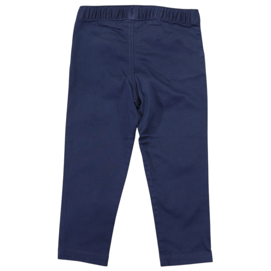 Stretch Twill Pant with Drawstring Navy
