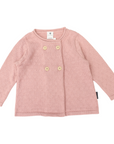 Textured Knit Jacket Dusty Pink