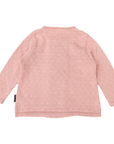 Textured Knit Jacket Dusty Pink