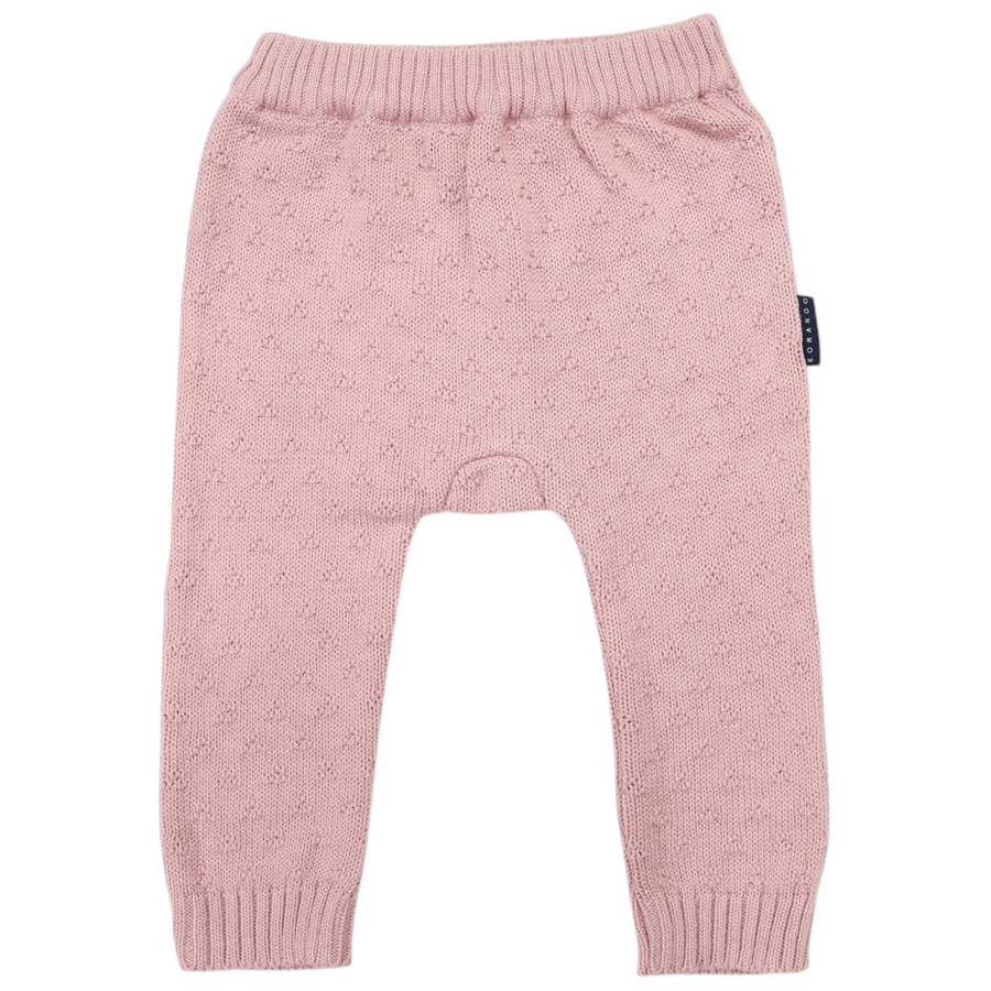 Textured Knit Legging Dusty Pink
