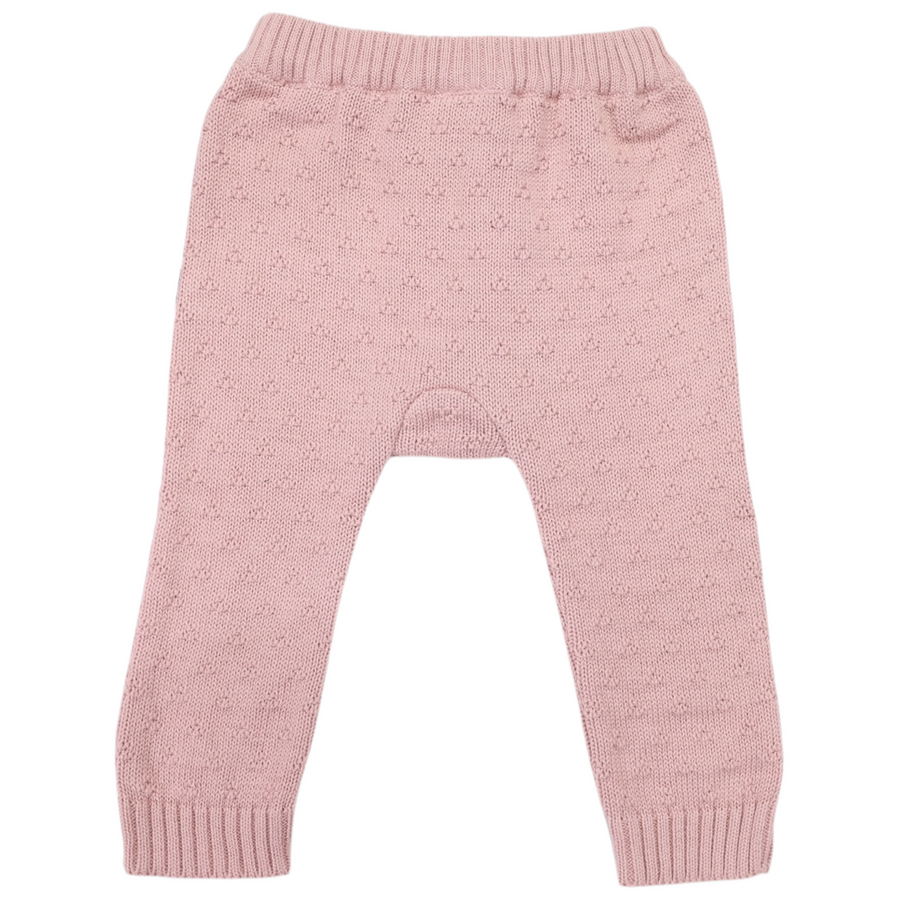 Textured Knit Legging Dusty Pink