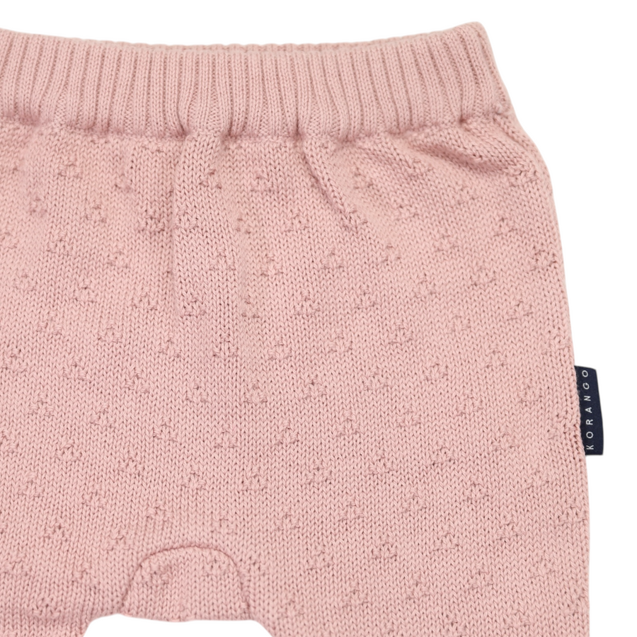 Textured Knit Legging Dusty Pink