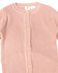 Plush Knit Romper Dusty Pink