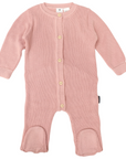 Plush Knit Romper Dusty Pink