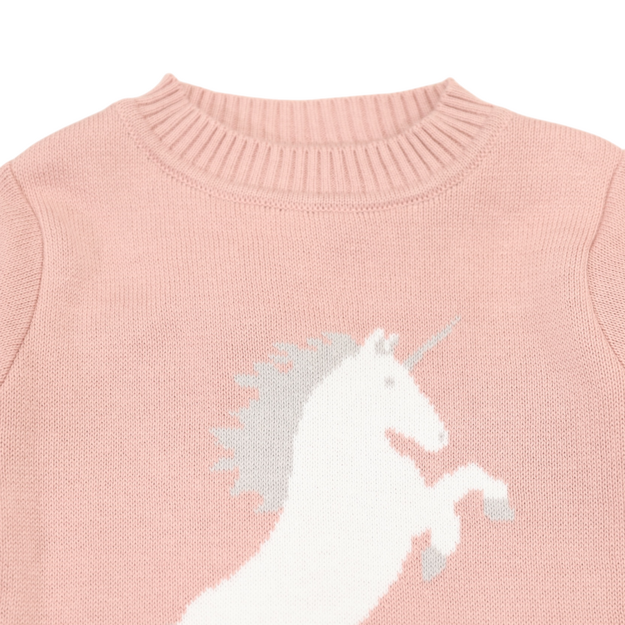 Unicorn Sweater Dusty Pink