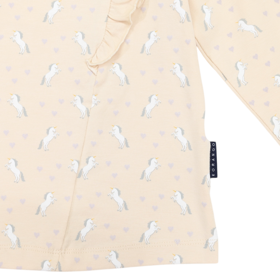 Frill Unicorn Top Ivory