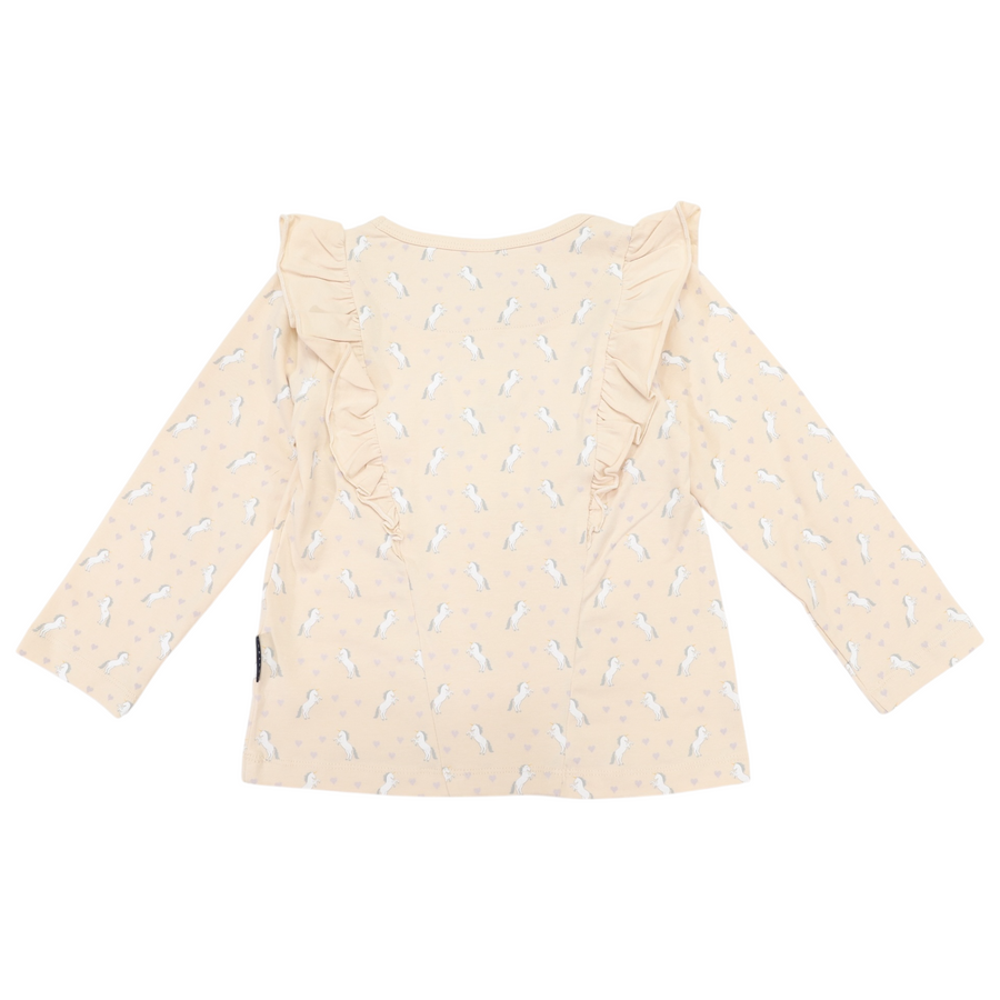 Frill Unicorn Top Ivory