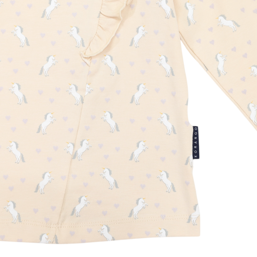 Frill Unicorn Top Ivory