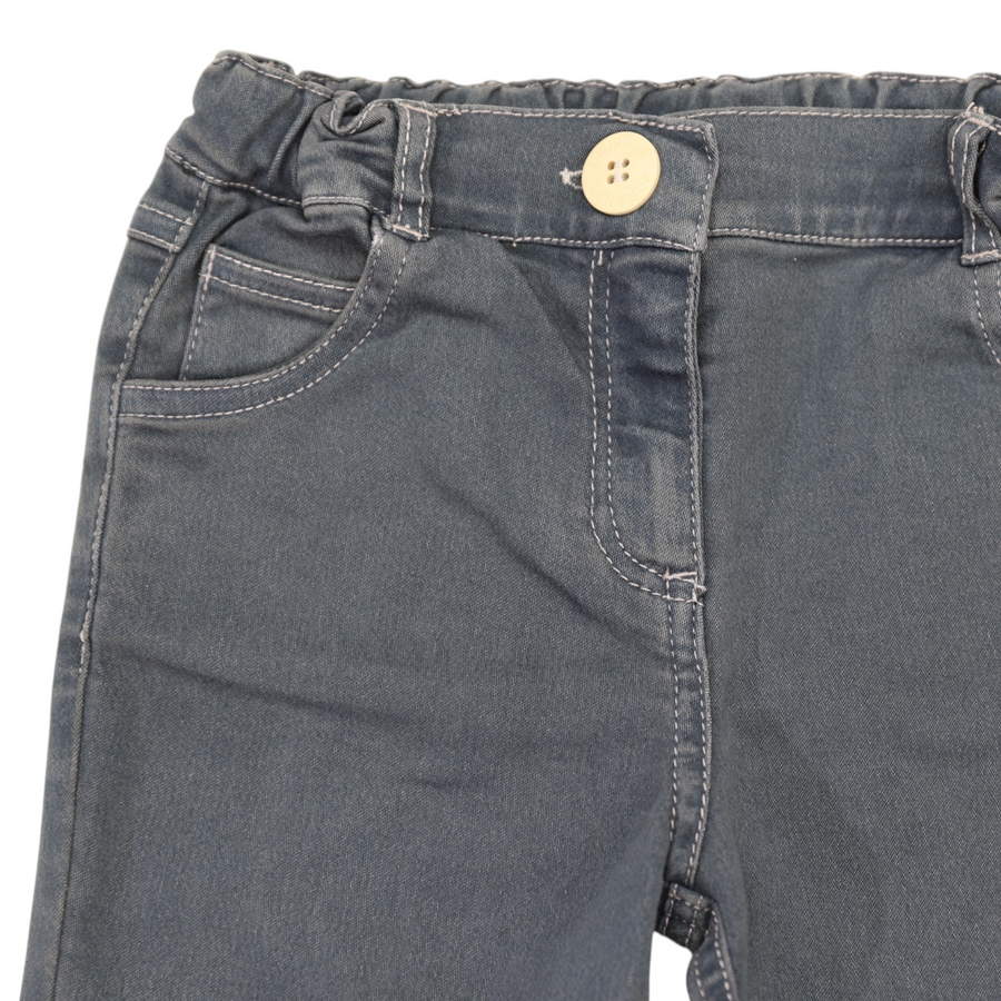 Adjustable Waist Stretch Denim Jean Charcoal