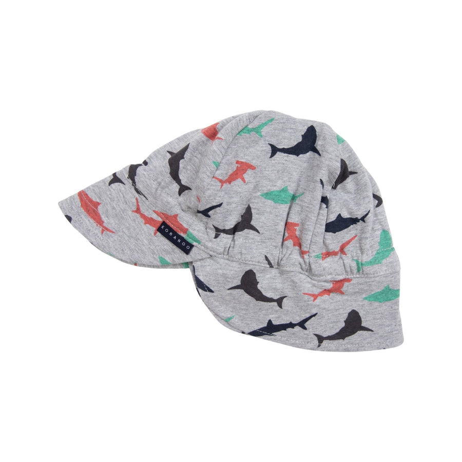 Shark Print Legionnaires Hat Grey Marle