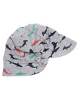 Shark Print Legionnaires Hat Grey Marle